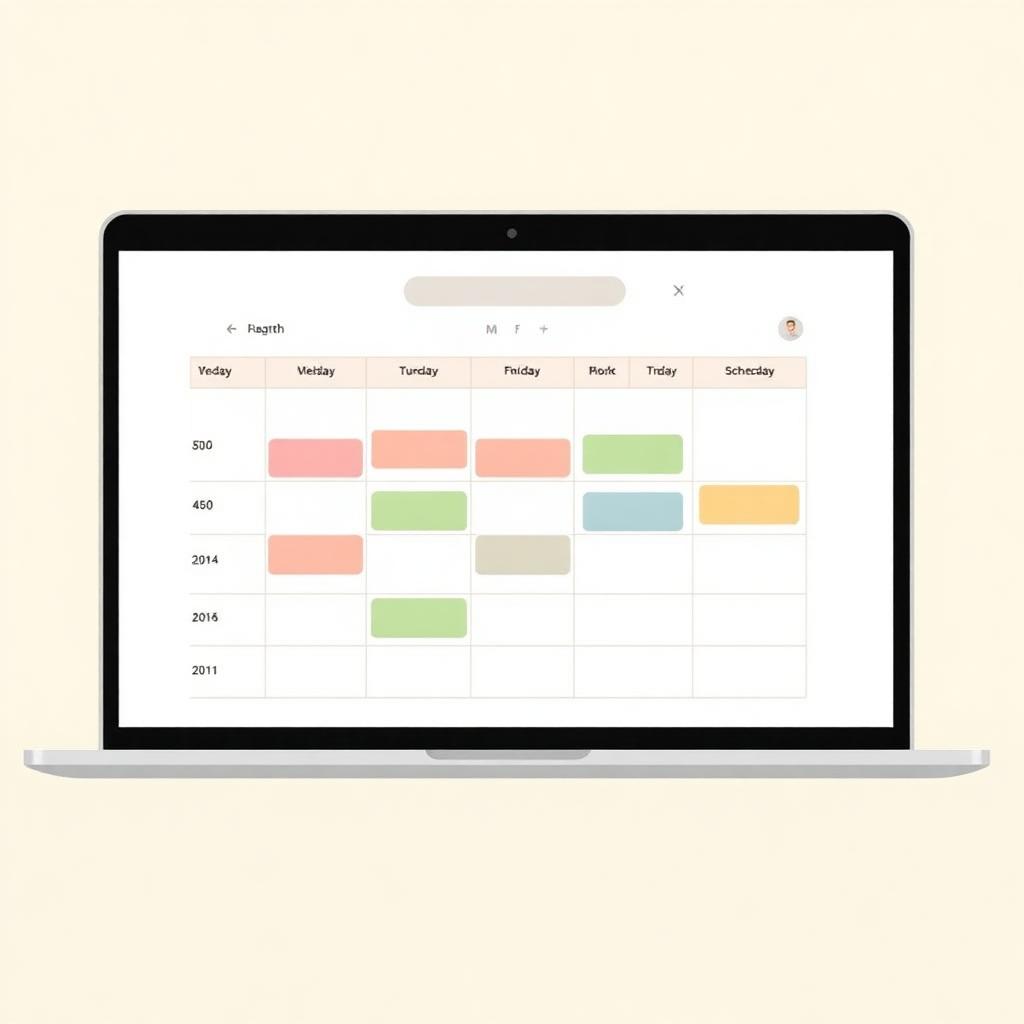 Calendar view of provider shifts